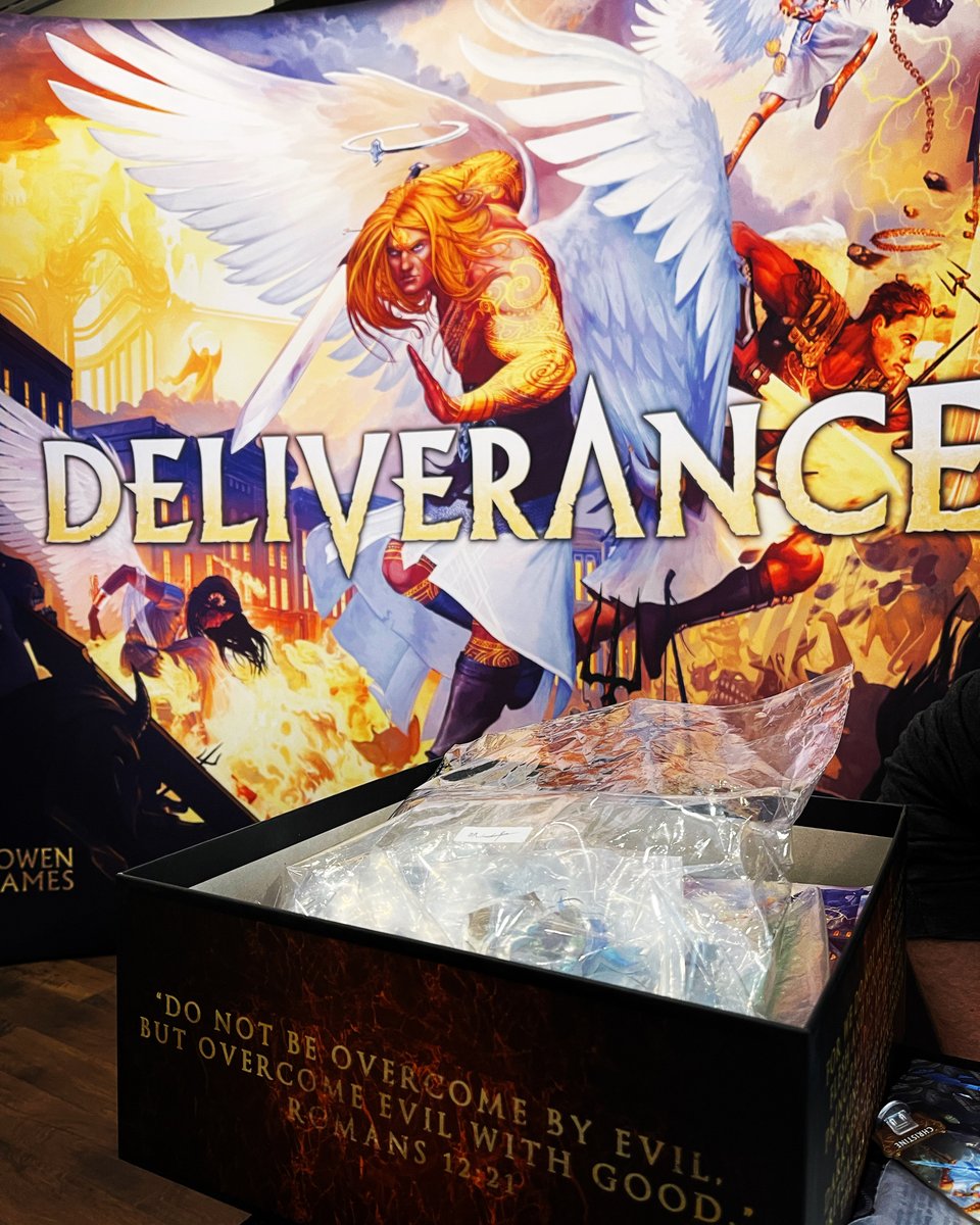 forgegamingus's tweet photo. Check out a live play-through of the upcoming board game: Deliverance today at 12p EST on the Deliverance Discord and Forge Gaming Twitch. 

This is seriously one of the best games we’ve played and certainly the best Christian game we’ve ever seen! You have to check them out! https://t.co/D3HrzKqy3H