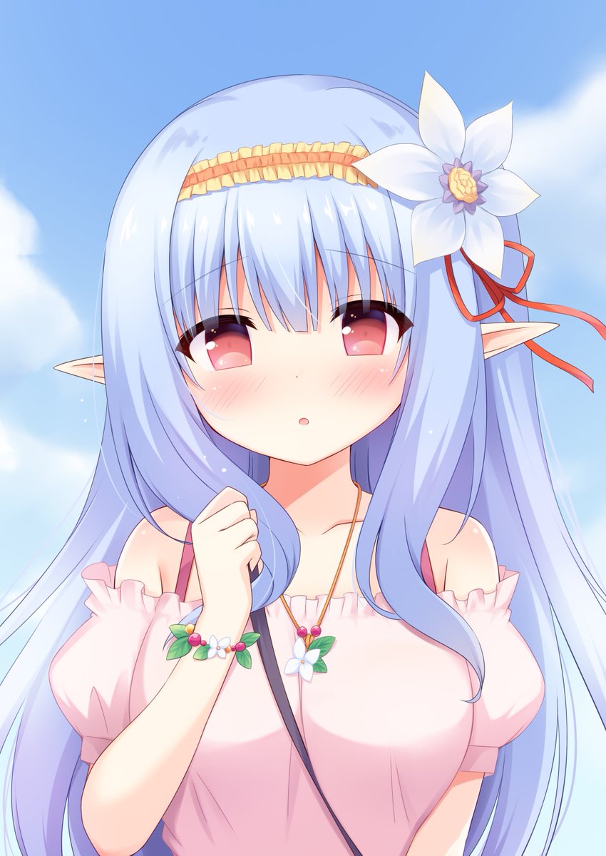 バレンタイン絵がないので代わりに冥王様とのデートの待ち合わせ中のユーです😌
#あいミス 