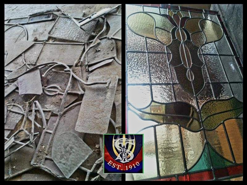 TaylorsGlass's tweet photo. From the dirtiest, messed up jigsaw to a stunning leaded light, remade in our decorative glass department π the #TaylorsTeam really are THAT GOOD! #DecorativeGlass #LeadedLight https://t.co/olL7okeY6t