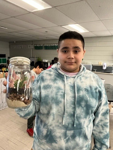 ccsd21london's tweet image. Our 6th grade science students are learning about natural systems by building terrariums. #sciencechat #21learns #bestriking