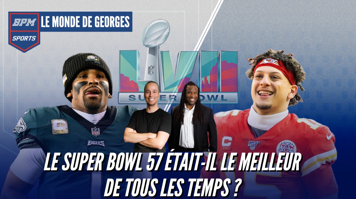 BPMSportsRadio's tweet photo. Le Super Bowl 57 était-il le meilleur de tous les temps ?🏈 On veut vous entendre !
Ne manquez pas le débat d'aujourd'hui dans Le Monde de Georges à compter de 12h20 ! 🔵⚪️🔴
Le Monde de Georges, dès 11h, c'est ICI ⬇️
https://t.co/ybsVsjtSXs
#lemondedegeorges https://t.co/IwTrw5rYxd