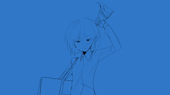 この間の絵の下のほうのレイヤーにこの絵描いてあった 