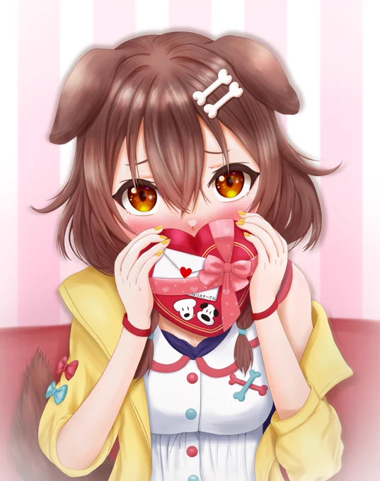 こぉねの手作り本命チョコ…リスナーさんに受け取って欲しいでな…////バレンタインのあまあまころさん(妄想) #できたてころね 