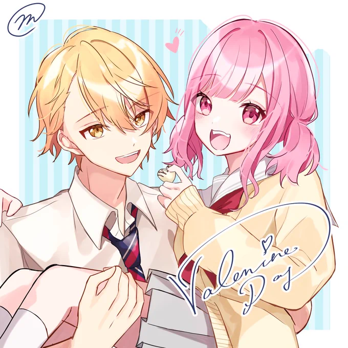 自分で描いておきながら恥ずかしくなってきた絵(類寧々、司えむ)#prsk_HL 