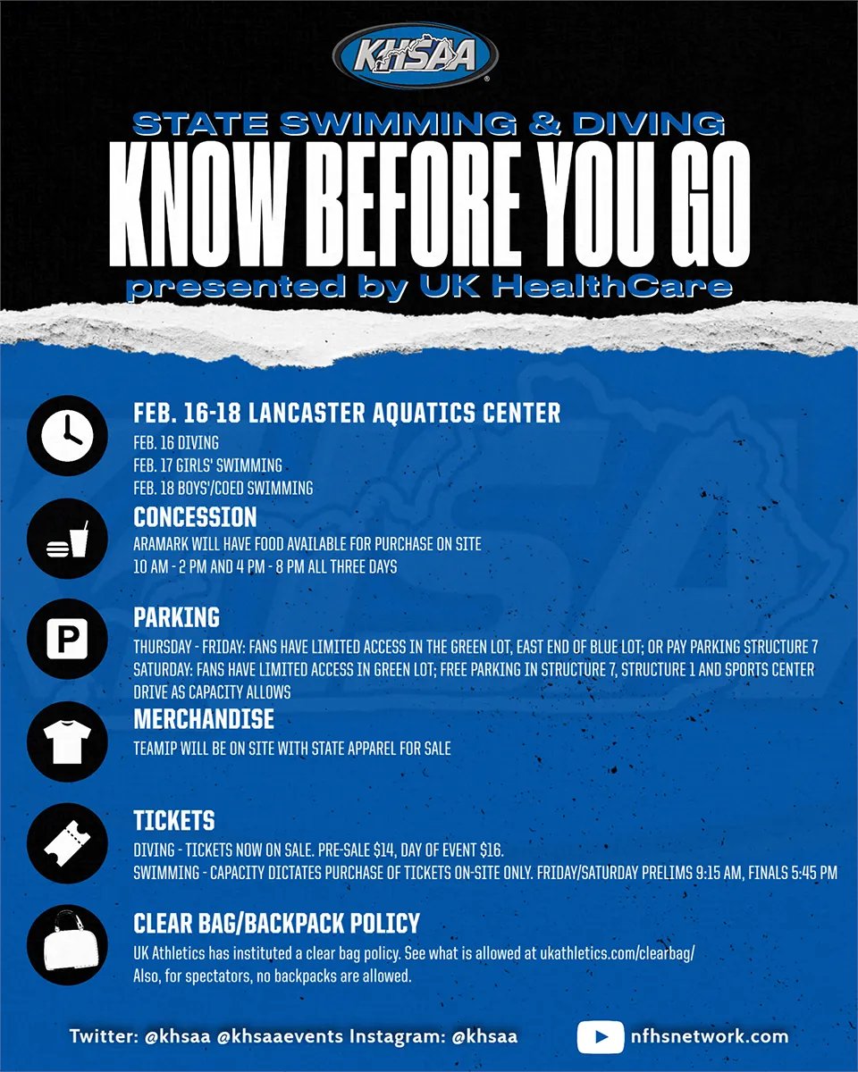 KHSAA Main on Twitter "2023 KHSAA Swimming & Diving State