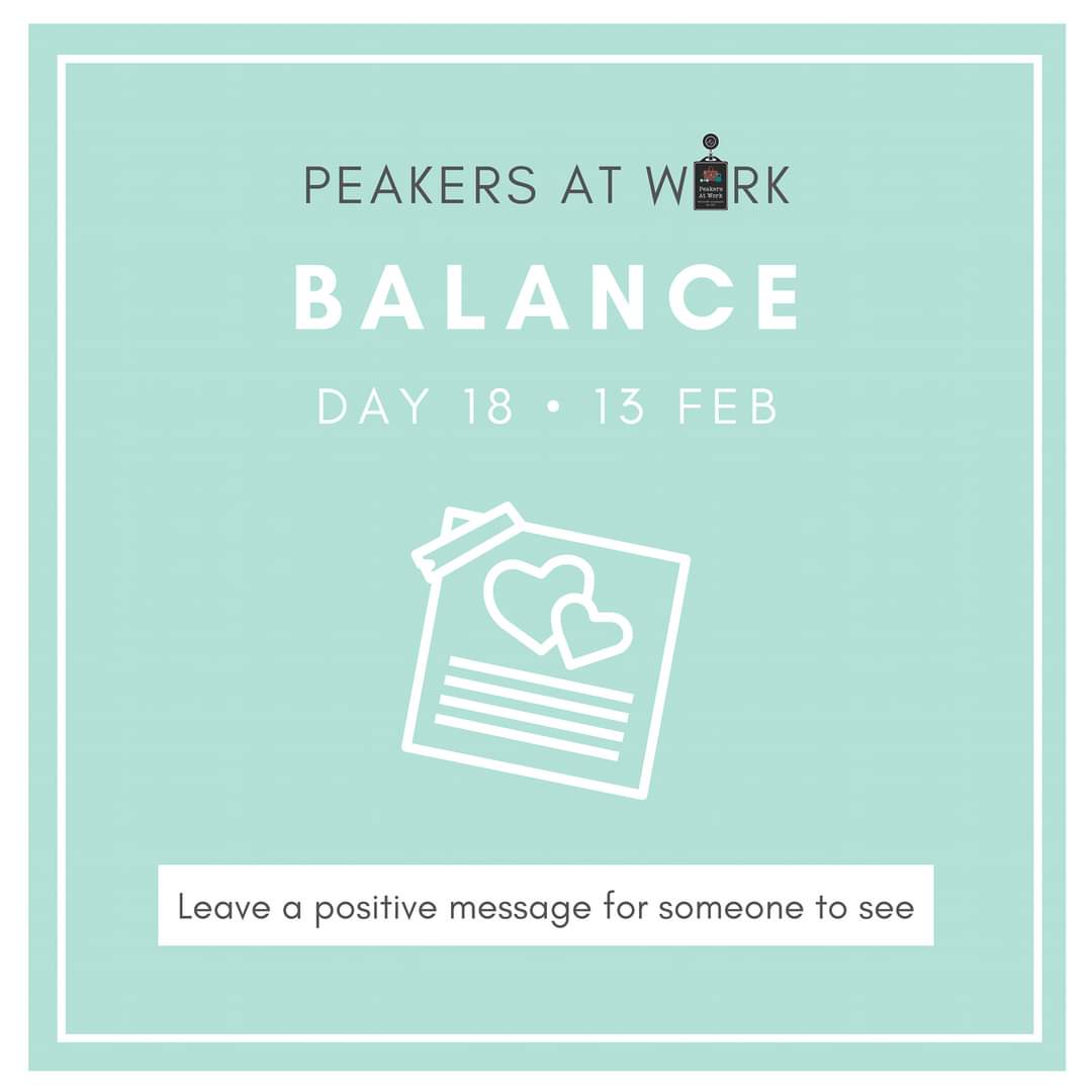 #PAWbalancechallenge DAY 18
Start your week by bringing joy to someone 💙