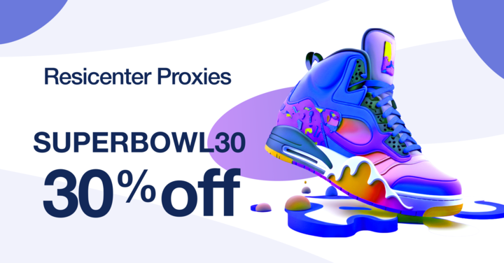Start the week off right with Resicenter® Proxies for all upcoming drops!

MAX  - app.moonclerk.com/pay/5/5nm60aed…
LITE - app.moonclerk.com/pay/5/kd2u04ul…

Use coupon code SUPERBOWL30 for 30% off any new proxy plan!

discord.gg/D4mDxyV