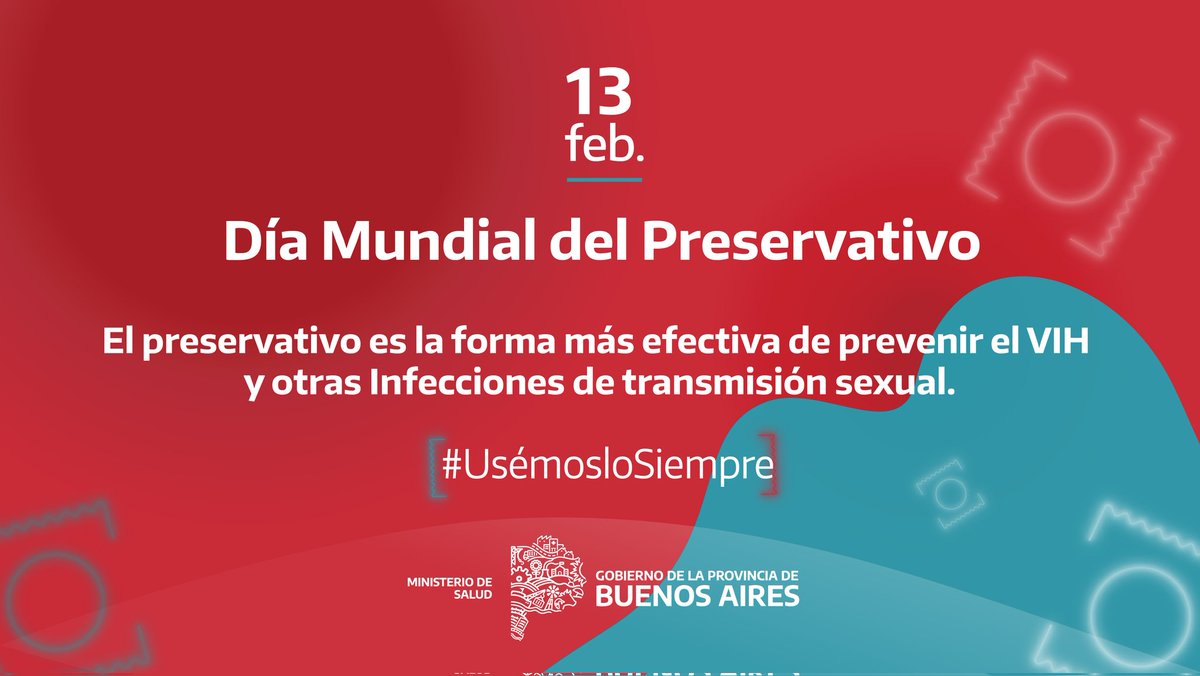 Día Mundial del Preservativo // Vivamos nuestras sexualidades de manera placentera, libre y cuidada.

#UsemosloSiempre

+Info en ms.gba.gov.ar/sitios/hiv/