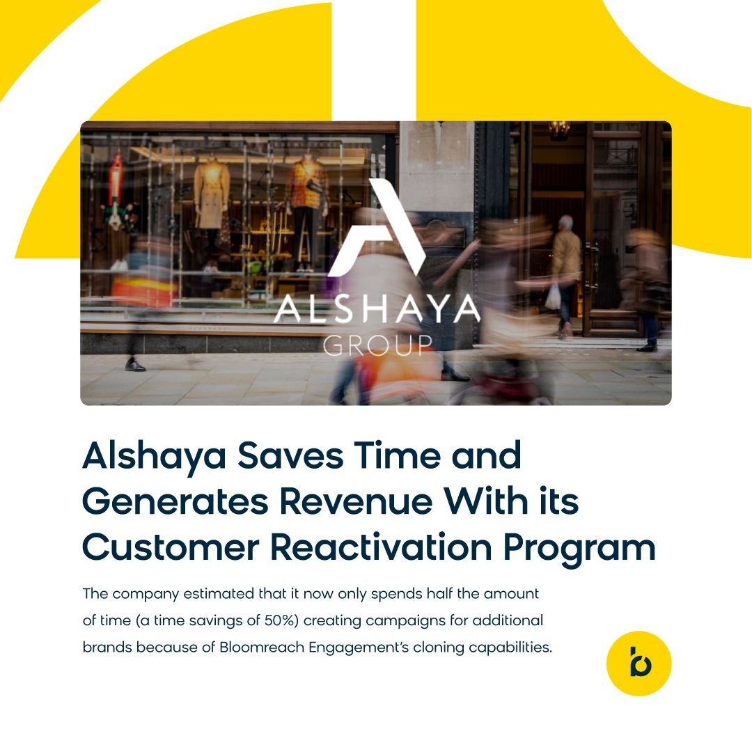 Gellihaf's tweet photo. With a 6x increase in the contribution of #CRM to total revenue since implementing @bloomreach_tm Engagement, Alshaya has also seen time savings of 50% in campaign creation. #marketing #emailmarketing #marketingautomation #cx #digital #customerexperience https://t.co/jfnGEdrG71