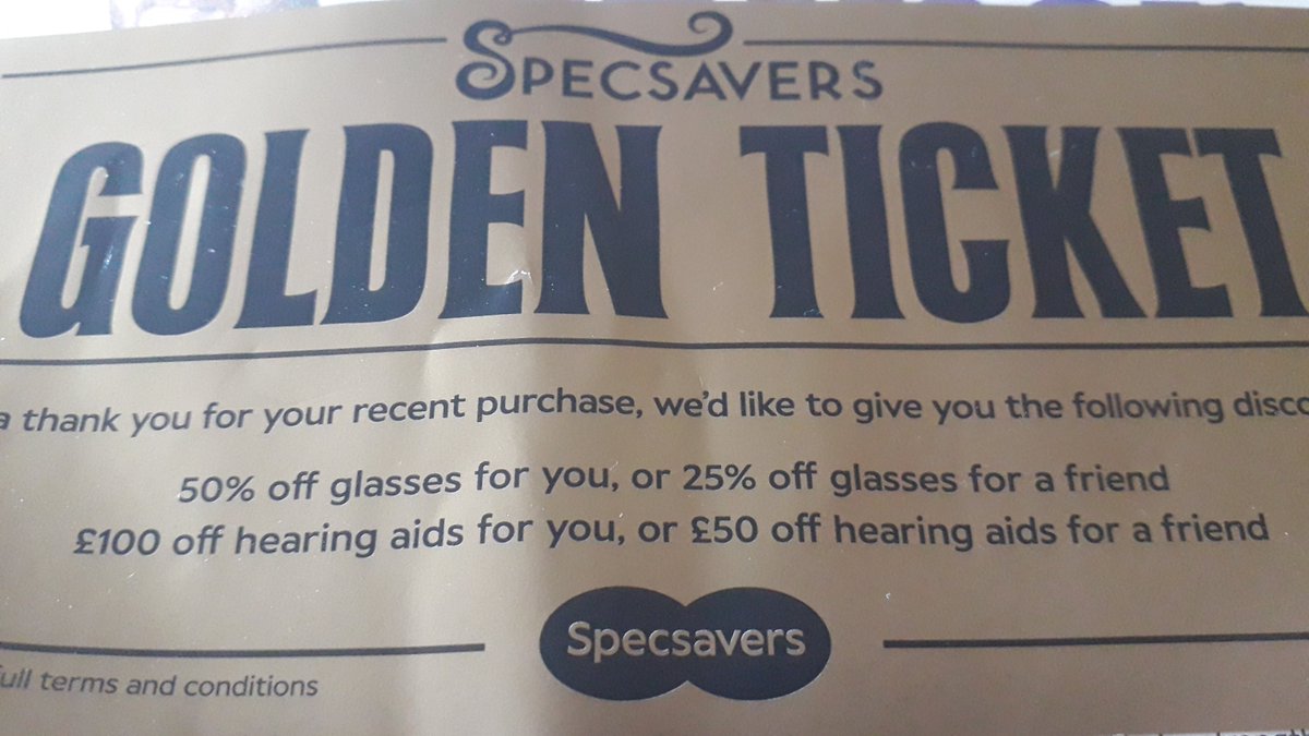 crowsstone1's tweet photo. @Specsavers Does Willy Wonka own Specsavers now?
I thought he was more into chocolate than glasses 😂😂😂 https://t.co/YCujYvM2gG