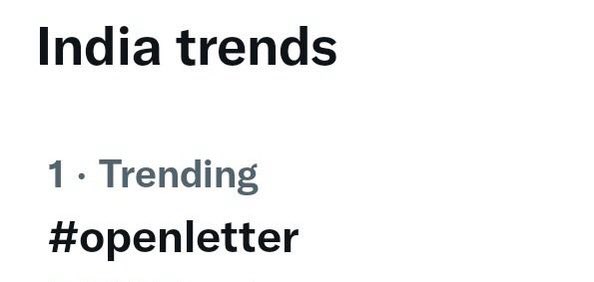 talhahanjum's tweet photo. #openletter trending in Pakistan &amp; India.     The hype is real 🙏🏽❤️‍🔥🇵🇰🇮🇳 https://t.co/RJfPo806PU