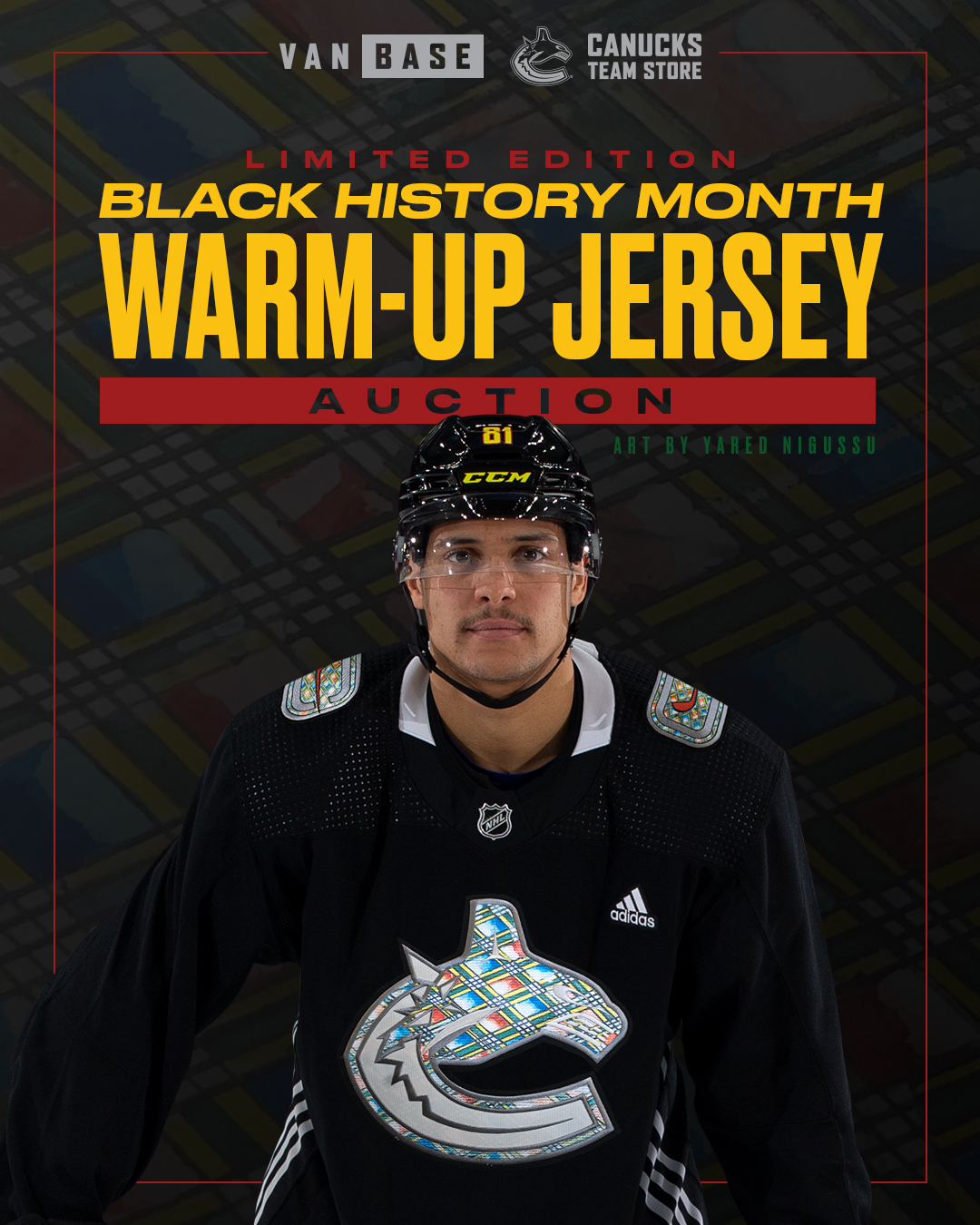 Vancouver Canucks - Bid on our #BlackHistoryMonth warm up jersey