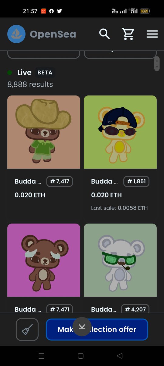 Toffeelover_ETH's tweet photo. LFG! TO THE MOON! 🚀🚀

💥💥WE HAVE CONQUERED THE MIGHTY 0.02ETH WALL! 💥💥

🔥SO FUCKEN EXCITED! 😁😁

@BUDDABEARSNFT ARE UNDERVALUED AF! 💯

@SonnieNFT
@sassy420_ @abaraTRS
@jobson_victoria

#MoreBudda #buddabears #buddabearsnft #budda4everyone #buddabearlovers #NFTCommunity https://t.co/wNoM3jbP0N