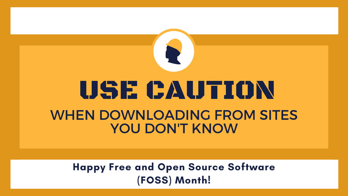 UPittDigital's tweet image. Free software is great, but be careful when downloading software you don&apos;t know. Some red flags 🚩to look for: it&apos;s not offered on any major app store, it asks to scan your system, and you&apos;re alerted that your device has a virus. #H2P #PittNow #FreeandOpenSourceSoftwareMonth