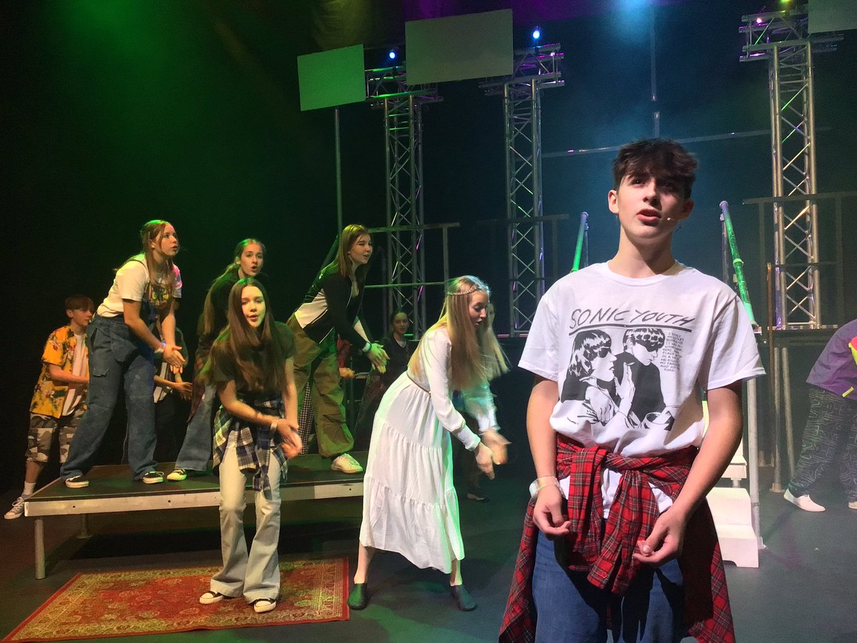KSWDrama's tweet photo. We have just finished a very successful Godspell technical rehearsal. There are still a few tickets available at https://t.co/vCCAeHyg8g #ShapedByKings https://t.co/5WbmGoh7UX