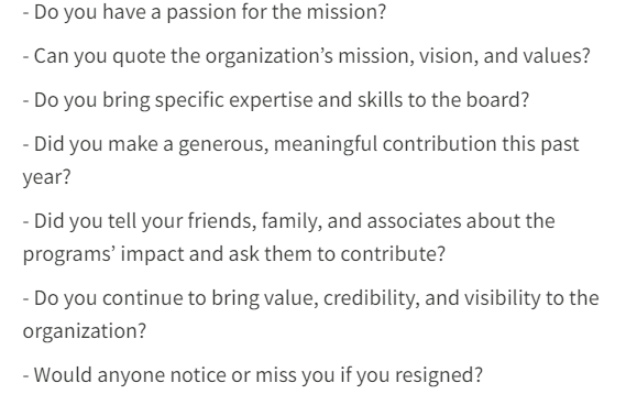DannyRosin's tweet photo. Serving on a nonprofit board? Ask yourself these critical introspective questions and give someone else your seat if you are not performing: https://t.co/ej9x0Q6X6S via @theAMadvisors https://t.co/wBFz8NzOlC