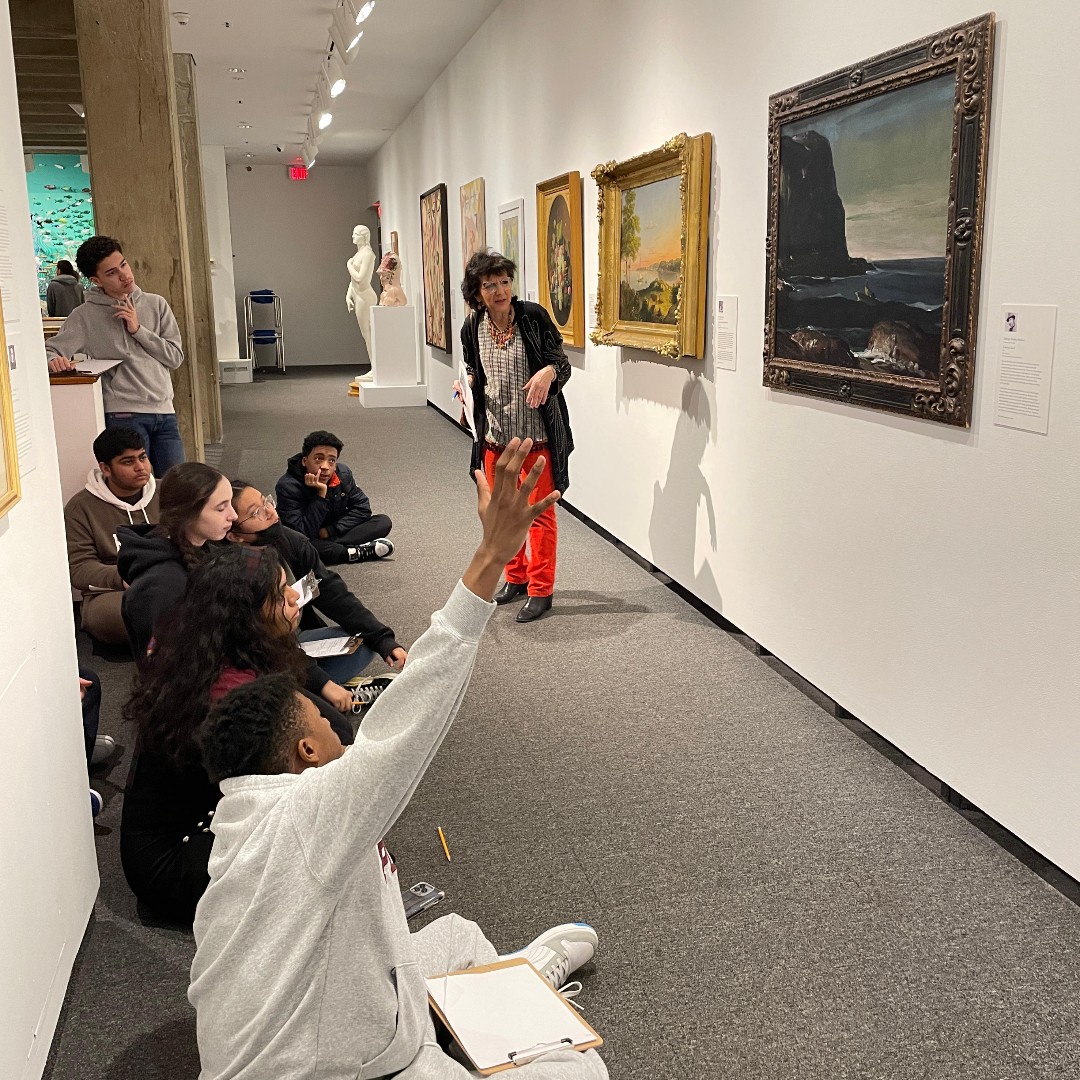 HudsonRivMuseum's tweet photo. Happy #MuseumEdMonday! Last week, we were excited to welcome students from @YonkersMHS to the HRM. While at the Museum, they learned about works on view and created their own personal landscapes.
@YonkersSchools
Support provided by Art Bridges https://t.co/O41IkTrtAR