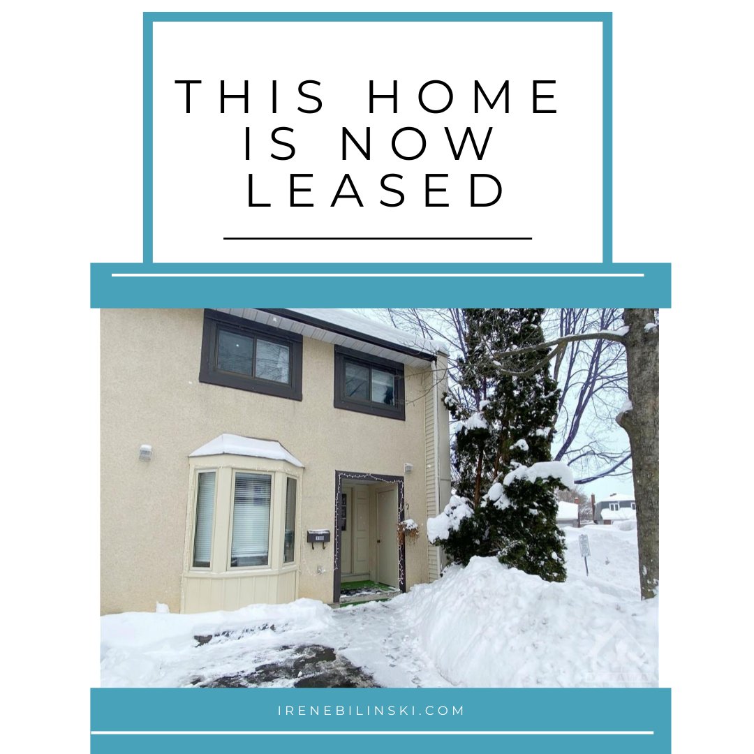 Congratulations to our clients; their home is now leased. 
.
.
.
#ottawa #ottawarealestate #ottawarealtor #ottawarealtors #ottawarealestateagent #Ottawarealty #ottawahomes #ottawahomesforsale #ottawahome #ottawaforsale #ottawainvestors #ottawahouses #ottawalisting #ottawalistings