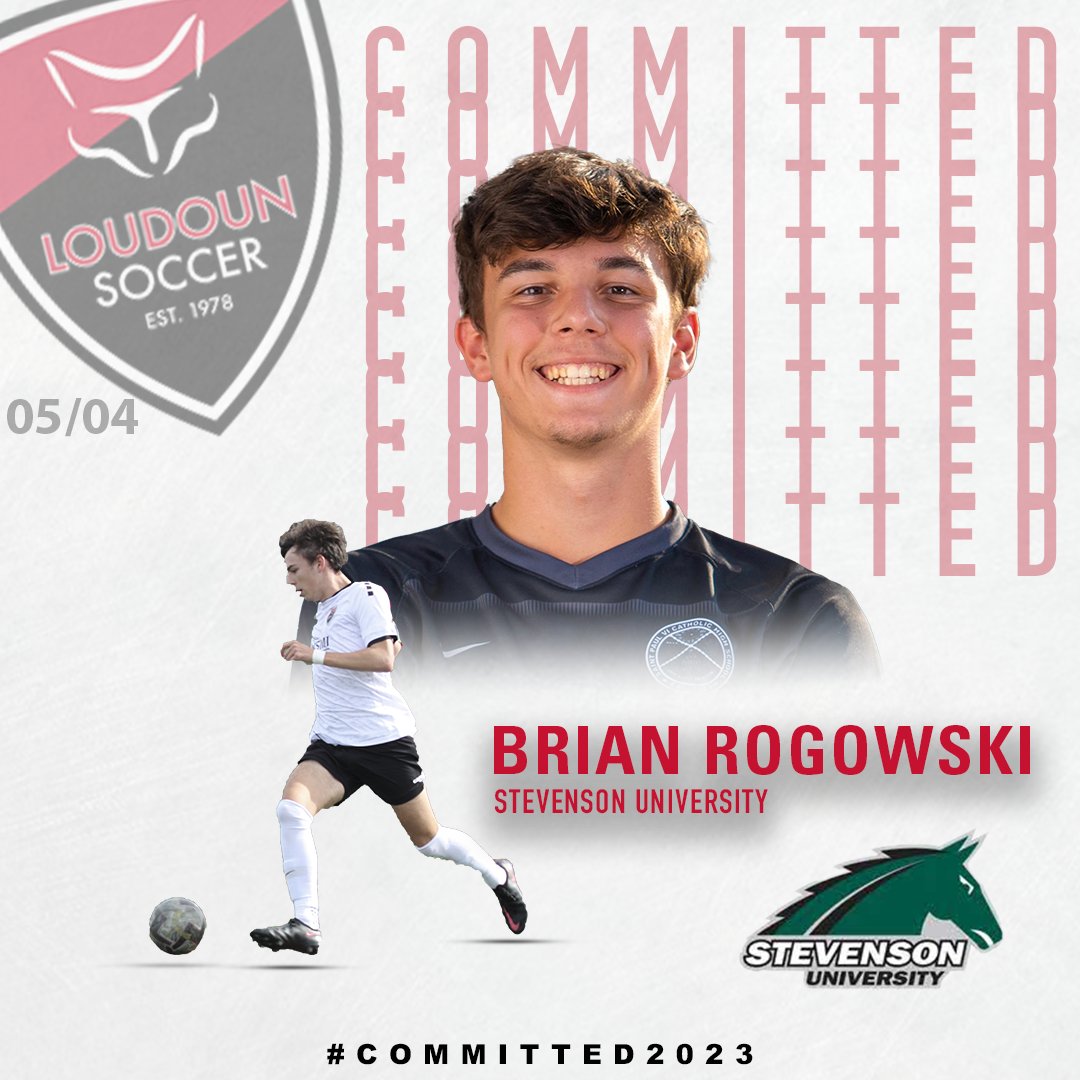 Congratulations to Loudoun 05/04B ECNL's Brian Rogowski, who has committed to play with Stevenson University in 2023!