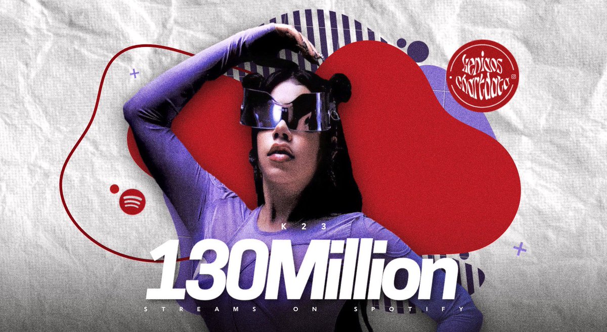 keniadata's tweet photo. “K23” de @keniaos supera los 130 MILLONES de streams en Spotify.

— Es su 2do proyecto en lograrlo y el MÁS rápido. https://t.co/C68OdbTopy