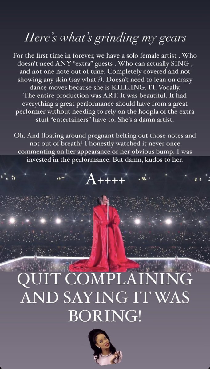 MoreBokeh's tweet image. #Rihanna #RihannaSuperBowl #queen #SuperBowlLVII #quitcomplaining #Riri #RihannaBowl