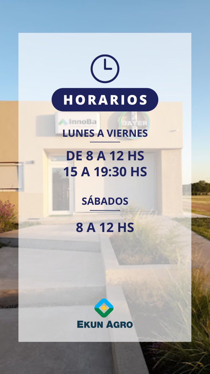 Nuestros horarios de atención 🕣