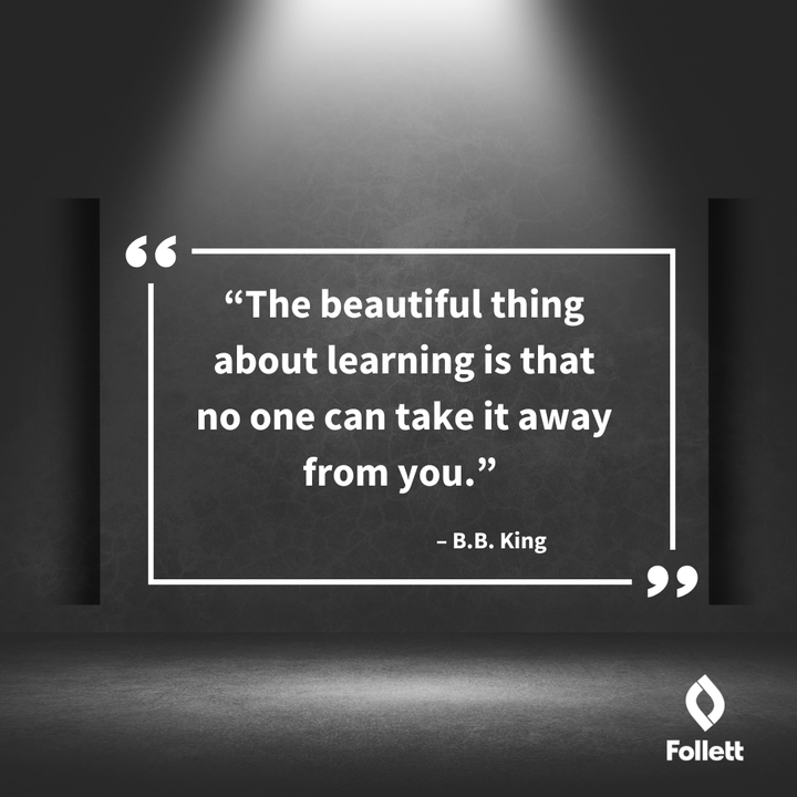 follettcontent's tweet photo. #Quotes #TeacherQuote #EducatorQuote #BBKing #MotivationalQuote #MondayMotivation #LearningQuote https://t.co/4AAiulpSQn