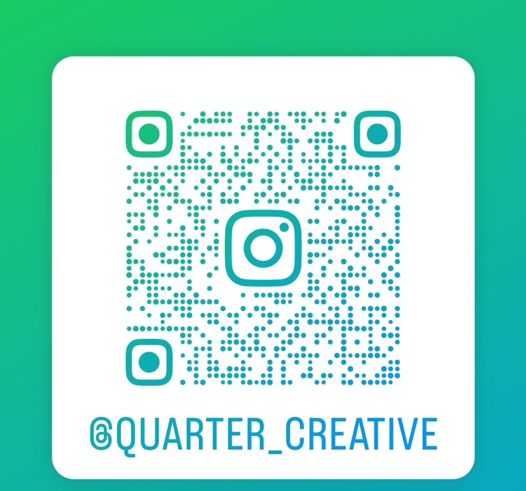 Go to our Instagram page for full details of all our upcoming workshops.
Scan the QR below or search 'quarter_creative' on Instagram and look for our logo.

#creativequarter #creativewriters #creativewriting #fiction #poetry #writersofinstagram #writerslift #writerscommunity #rt
