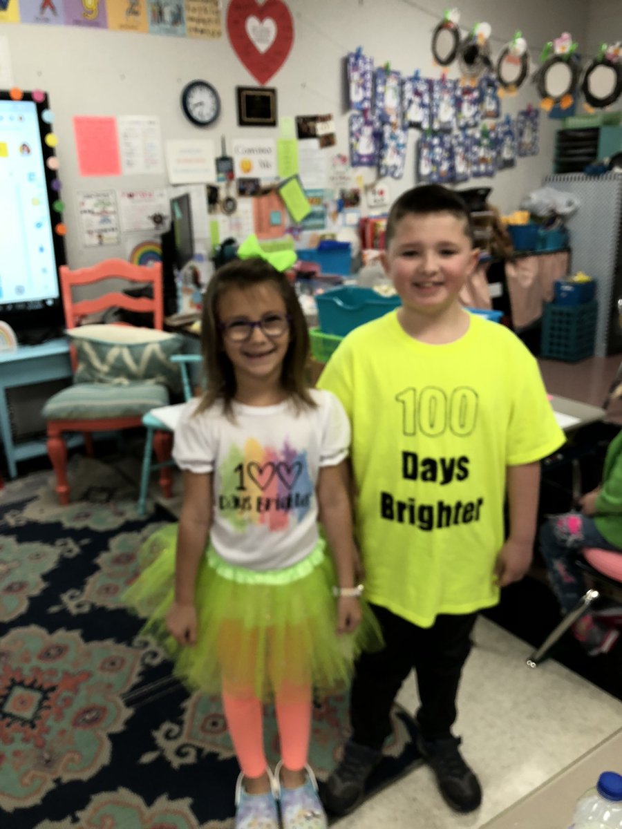 NorthBrookElem's tweet photo. We are 100 Days Brighter! #intentional #bluejayblessed https://t.co/Bhhe2MPsK3