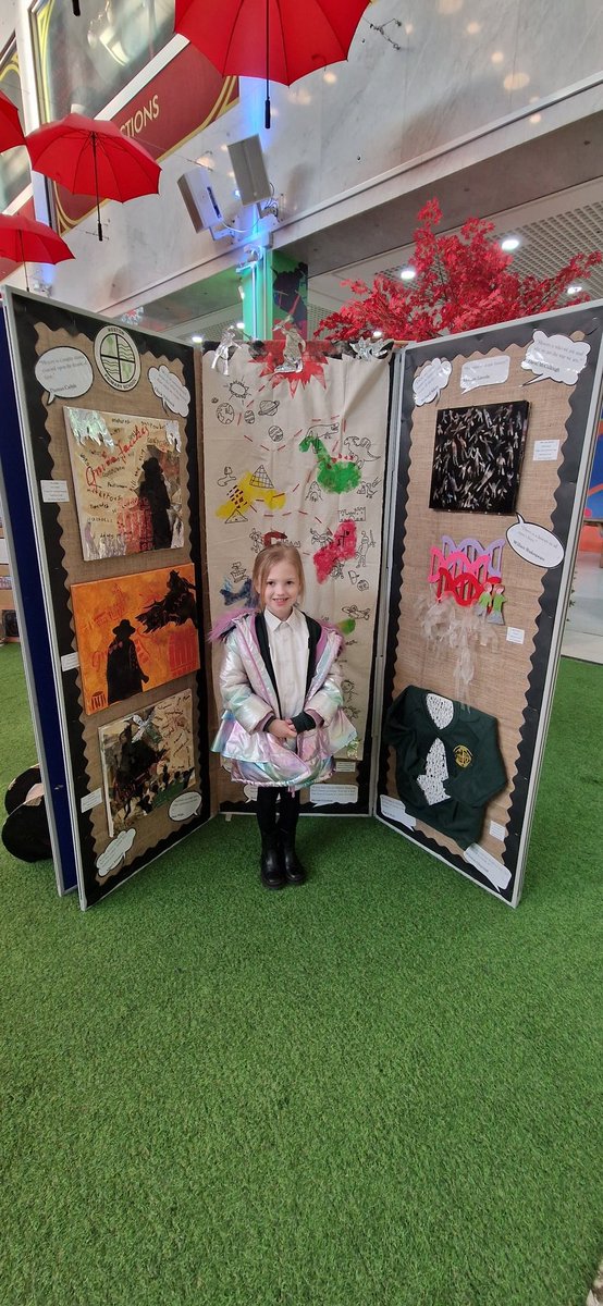 Poppy couldn't wait to go and see her school display after school today <a href="/Weston_PS/">WestonPrimarySchool</a>