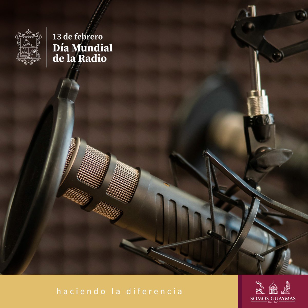 karlacordova15's tweet photo. Con motivo del ‘Día Mundial de la Radio’, quiero resaltar la importancia de este medio de comunicación y felicitar a todas las mujeres y hombres que hacen posible que llegue a cualquier parte del mundo. 
#Guaymas
#SomosGuaymas
#HaciendoLaDiferencia https://t.co/KIUu5wHxTY