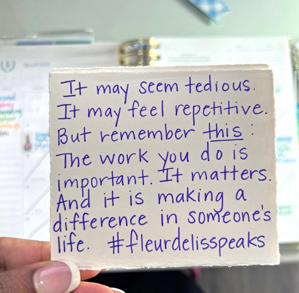 Inspiring Educators (@educatorinspire) on Twitter photo Educators & Admin: The work you do is important. It matters. And it is making a difference in someone's life.
Monday motivation courtesy of <a href="/FdLSpeaks/">FleurdeLisSpeaks</a> 👏⬇️ Educators & Admin: The work you do is important. It matters. And it is making a difference in someone's life.
Monday motivation courtesy of <a href="/FdLSpeaks/">FleurdeLisSpeaks</a> 👏⬇️