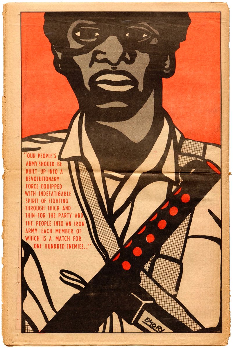 CindyDeColores's tweet image. Pósters hechos para el Black Panther Party por el ministro de cultura de su partido, el artista estadounidense Emory Douglas.
