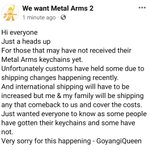 Photo by We Want Metal Arms 2 (@WWMA2)
