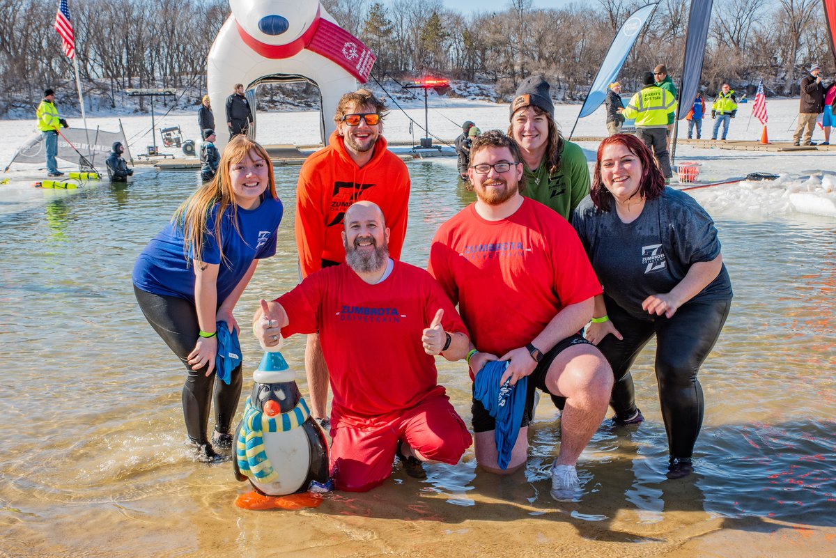 ZumbrotaD's tweet photo. We're back plunging in freezing waters for the Special Olympics Minnesota. With your support, Randy's team has raised over $35,000 and the event in total, $280,000!

Thank you for investing in our community and the future of these athletes.
#polarplunge #specialolympicsminnesota https://t.co/ROCZiAIKfb