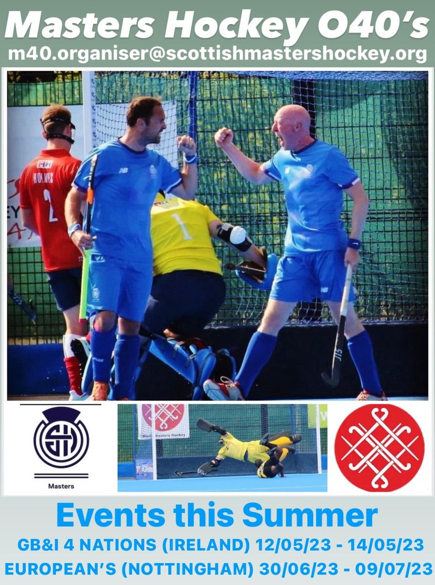 ScotlandMaster1's tweet image. Our M40s are seeking players. Next session is on 19 March (venue and time TBC). For more info email: m40.organiser@scottishmastershockey.org

#ItsNever2L8