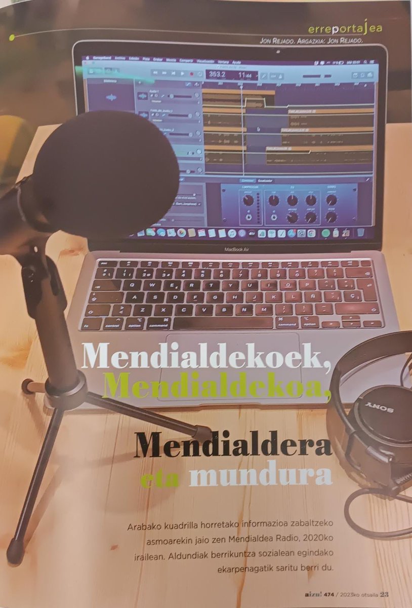 MendialdeaRadio's tweet image. Mila esker, @AIZUaldizkaria eta Jon Rejado, norbanakoaren gorespenaren garaian, komunitatea ardatz bezala daukan egitasmo honi tartea egin izanagatik. 

#BerrikuntzaSoziala #ArabakoMendialdea