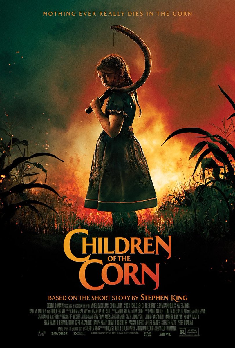 Nothing ever really dies in the corn. Here's the official poster for Children of the Corn, a brand new adaptation of the Stephen King story. In theaters March 3.