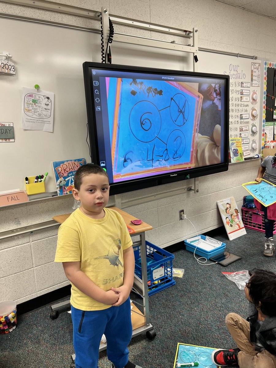 Kinder learning decomposing 6 using number bonds, number sentences, and 5-group drawings 🥳 <a href="/Magrill_AISD/">Magrill Primary School</a> <a href="/JAS_teach/">Jessica Sanchez</a>