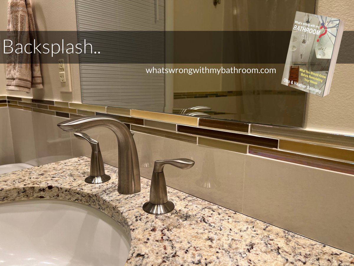MyBathroomBook's tweet photo. A beautiful backsplash around the sink adds a touch of elegance. #homedecor #homeimprovement #DIY #book #bathroom https://t.co/EnROsML1Bq