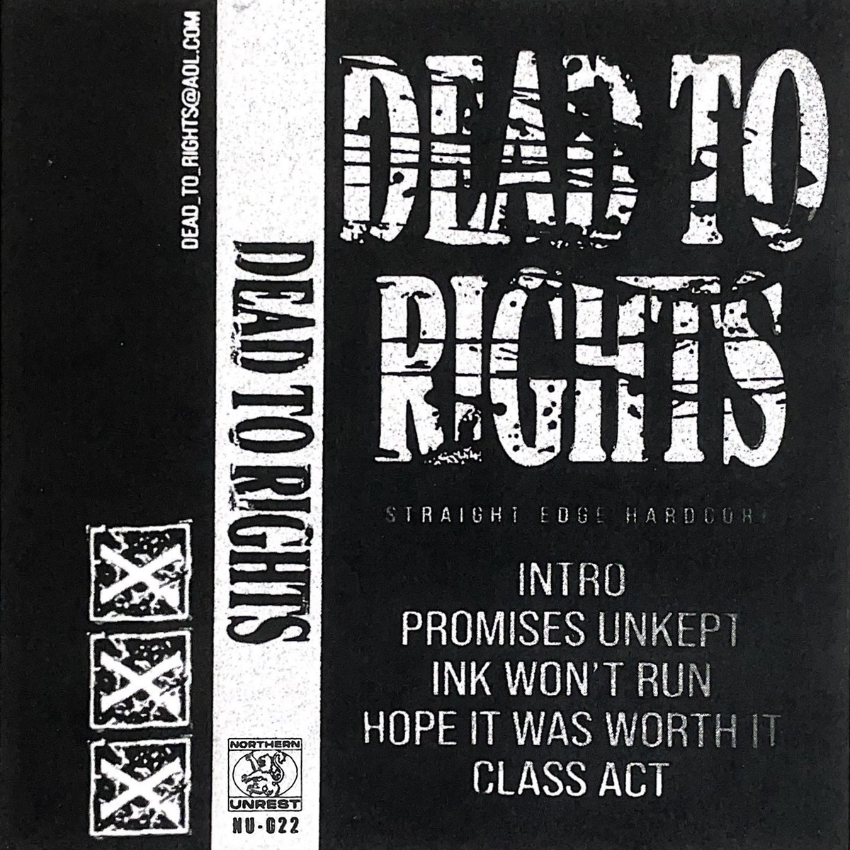 NU-022: Dead to Rights – Demo
Expanding the Northern Unrest Straight Edge division. Fast hardcore recorded live on Glasgow soil with 5 tracks in as many minutes. Edge drummers get in touch to apply...

deadtorightsxxx.bandcamp.com
shop.northernunrest.com