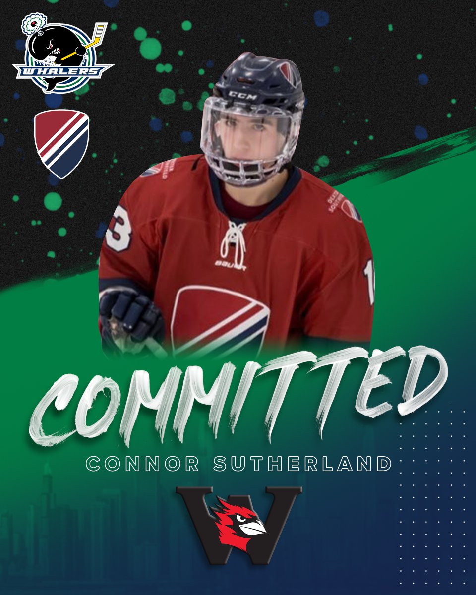 capecodwhalers's tweet photo. Congrats to Connor Sutherland on his commitment to Wesleyan!  Connor will join alum Marc Smith at the Cardinals. @wes_mhockey @marc_smith_01 https://t.co/OrztixBriW