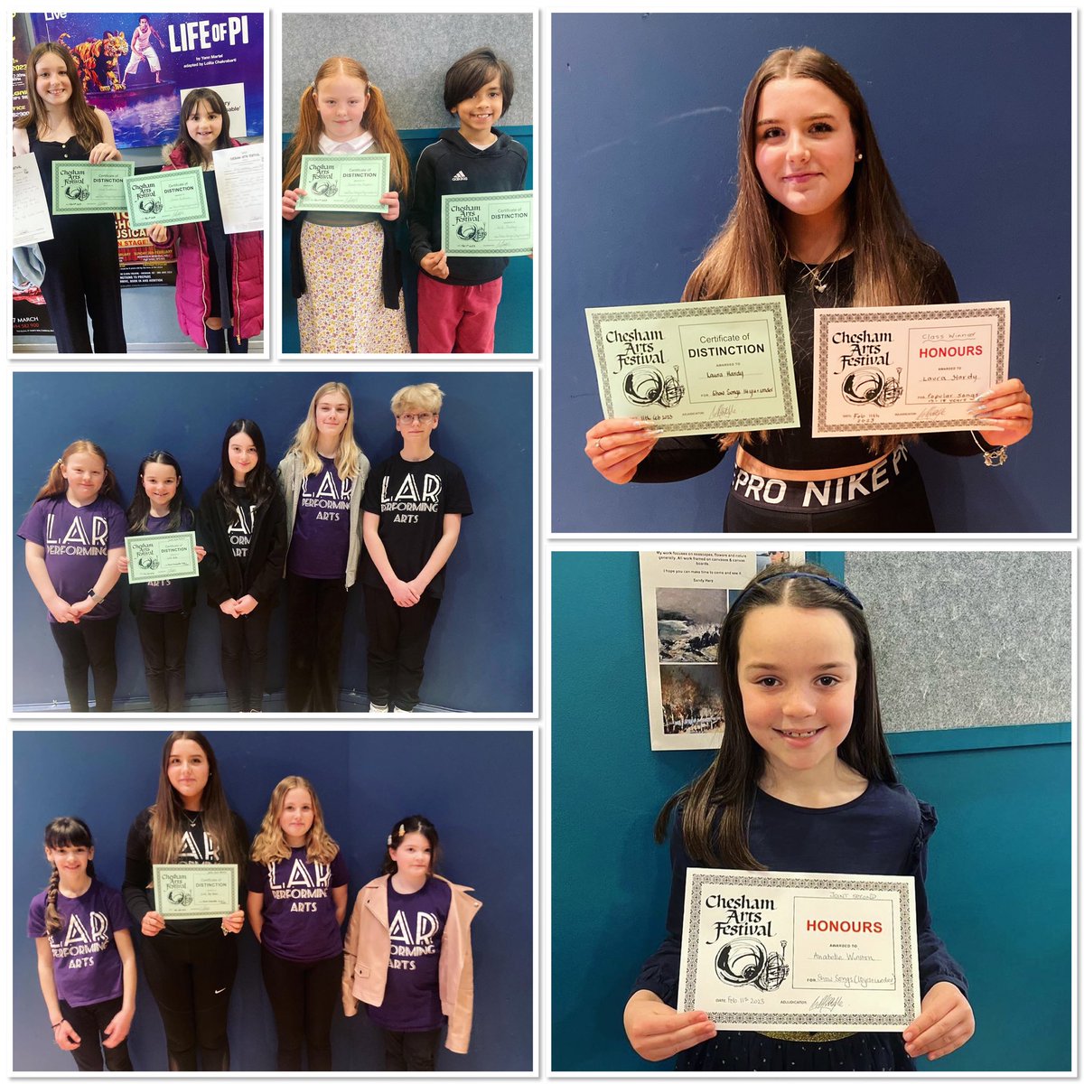Congratulations to our students for amazing success at Chesham Music Festival! 
🥇Laura for Popular Song
Joint 🥇 LAR Pop Choir &amp; LAR Welwyn Elite for Ensemble
🥈Annabelle for Show Songs 
⭐️All students achieved Honours or Distinction ⭐️