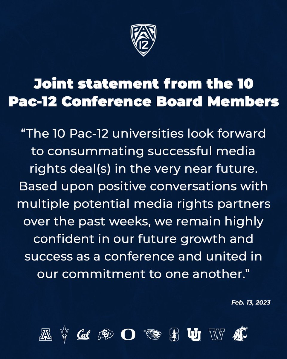 pac12's tweet photo. Joint statement from the 10 Pac-12 Conference Board Members:

#BackThePac https://t.co/NN5sk0TmMl