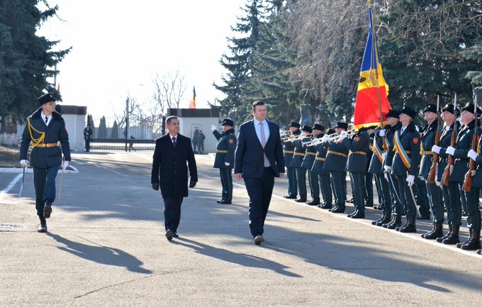 Armed Forces Minister James Heappey in Moldova. 