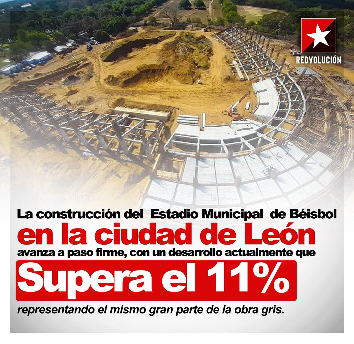 #Pomares2023
#VamosLeones
#LeonesCampeones 
Y así avanza el nuevo Estadio en nuestra ciudad de León.