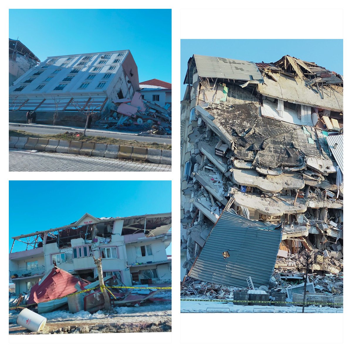 📌 6 Şubat Pazarcık ve Elbistan depremleri sonrası AFAD Deprem Dairesi Saha Gözlemlerine devam ediyor

📌 Malatya, Kahramanmaraş ve Adıyaman’da deprem sonrası binalarda gözlenen hasarlar.

#pazarcıkdeprem #deprem
#Elbistandeprem