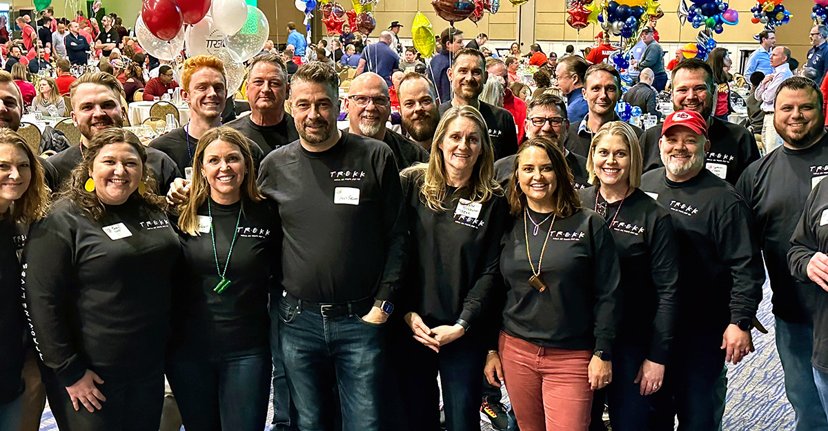 TREKKDesign's tweet photo. We had a great time celebrating #TREKKs21st at the @EClubKC #ShrimpBingo this weekend! Thanks to all of our colleagues, clients and friends who joined in on the fun. #oneTREKK #ImprovingLives https://t.co/rb2qHiZcir