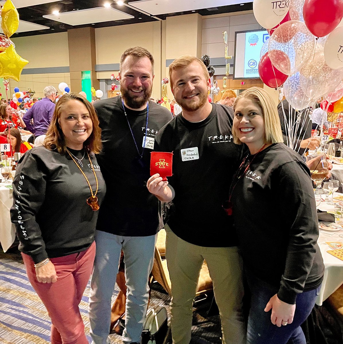 TREKKDesign's tweet photo. We had a great time celebrating #TREKKs21st at the @EClubKC #ShrimpBingo this weekend! Thanks to all of our colleagues, clients and friends who joined in on the fun. #oneTREKK #ImprovingLives https://t.co/rb2qHiZcir