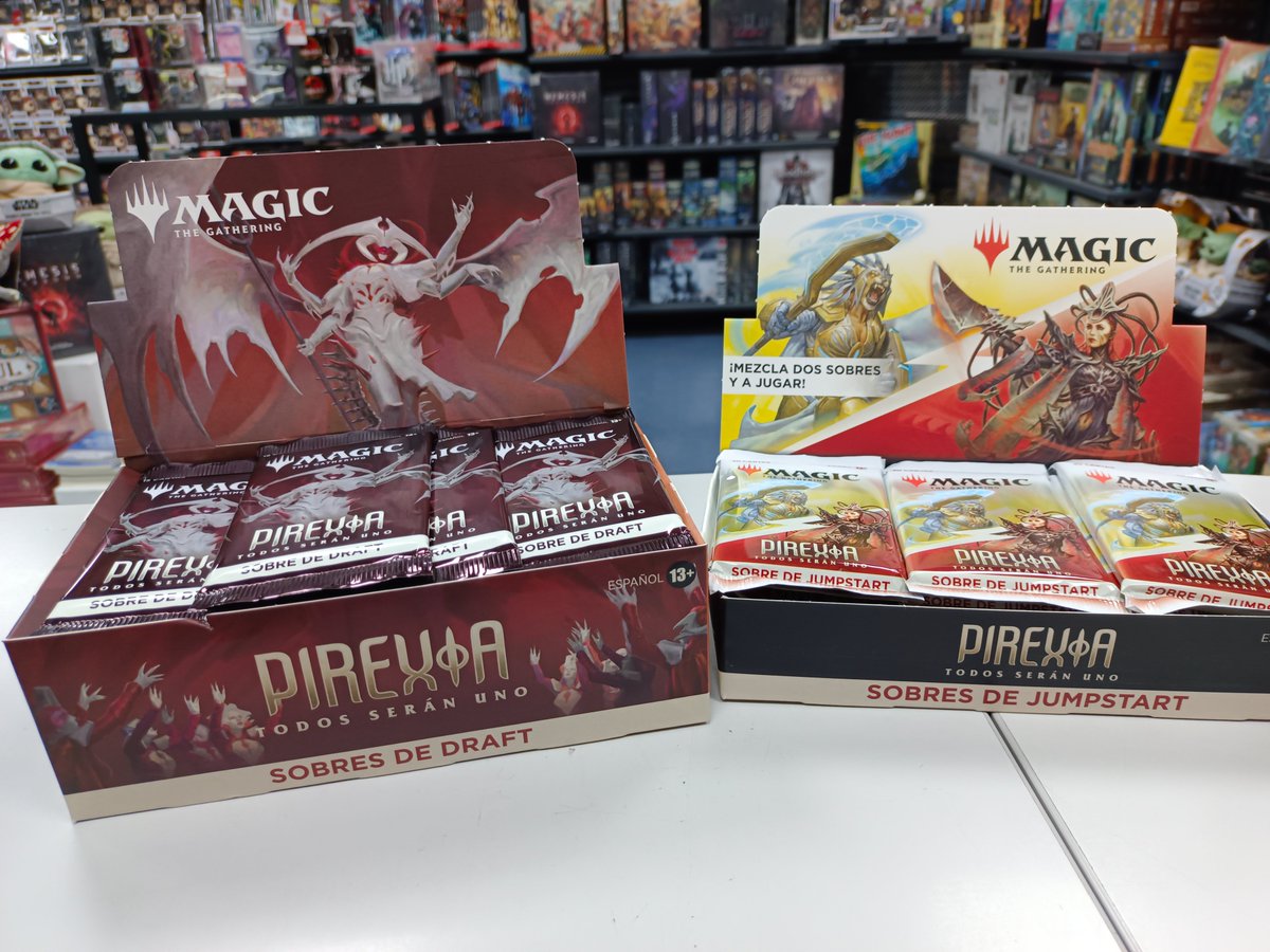 NostromoComics's tweet photo. Ya a la venta en Nostromo la nueva expansión de Magic the gathering #Pirexia tanto en Jumpstart comoen draft , recordad que la versión jumpstart con sólo 2 sobres ya puedes formarte un mazo para jugar. https://t.co/4e9PEhEIYc